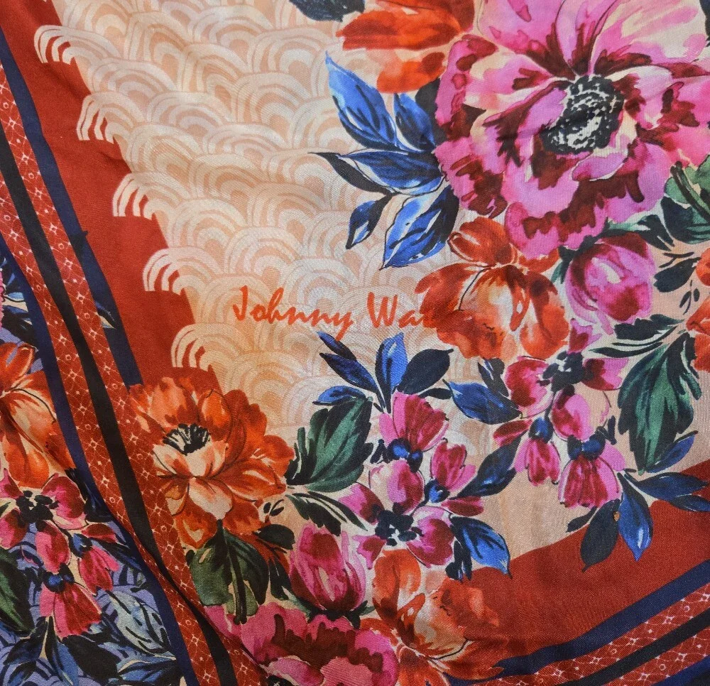 JOHNNY WAS 100% SILK SCARF